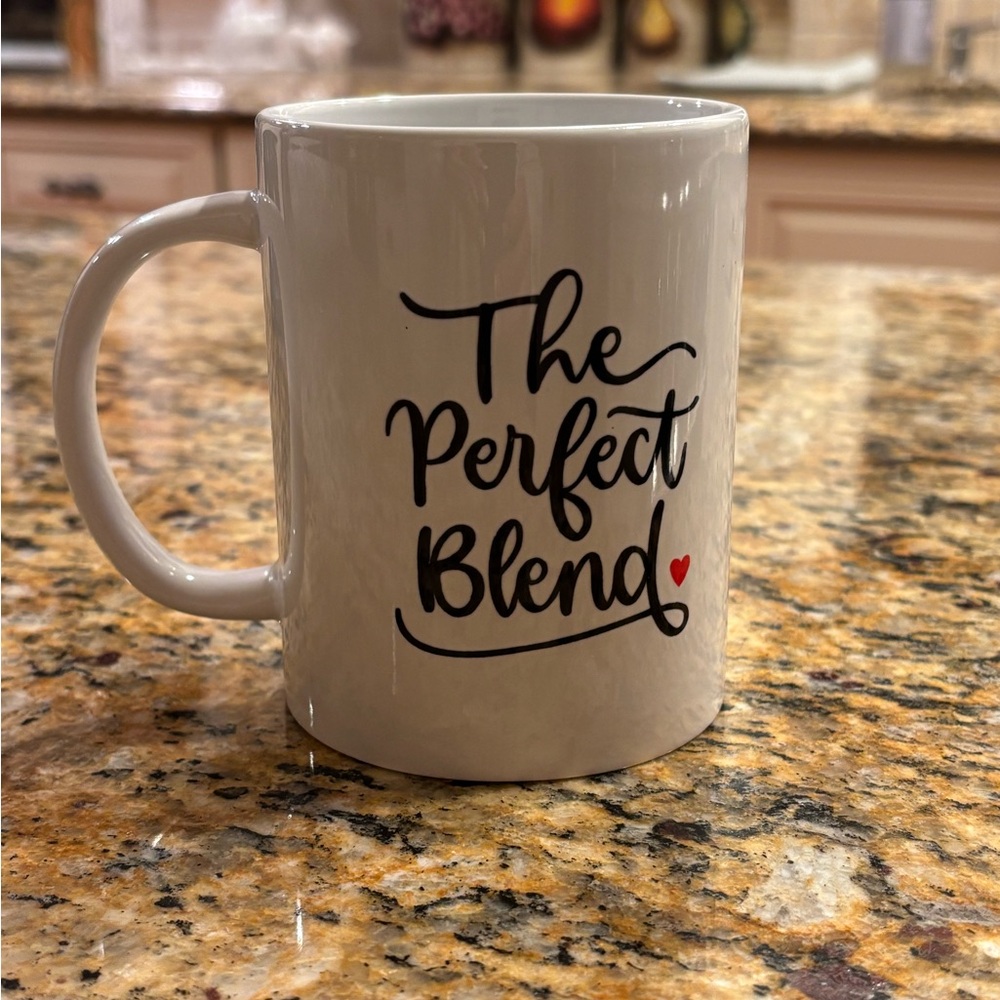 White 'The Perfect Blend' Ceramic Coffee Mug